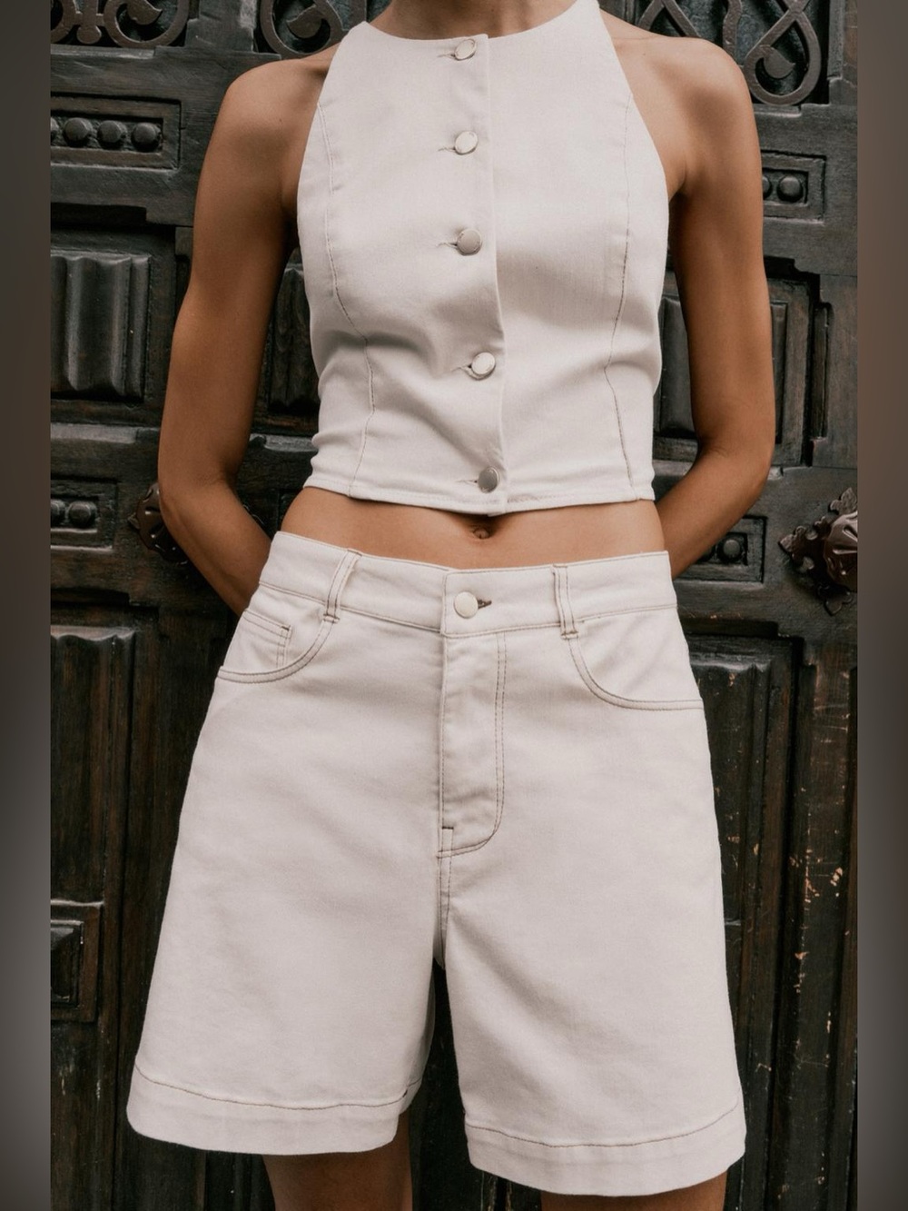 ZARA Denim Bermuda shorts Z1975 "Mom Fit"